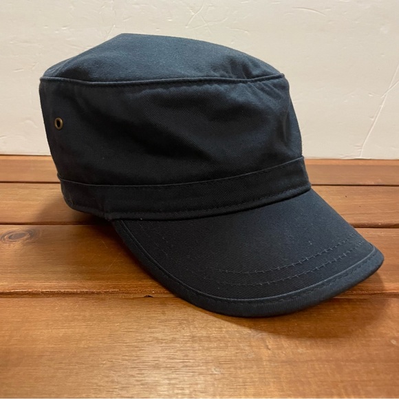 NWOT econscious navy blue Organic Cotton Fiber Twill Adjustable Corps hat EC7010 - Picture 2 of 6